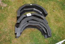 Five trailer mud guards, some A/F.