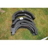 Five trailer mud guards, some A/F.