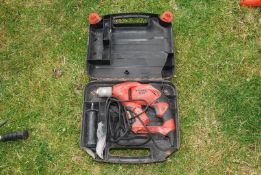 A Black & Decker corded drill, boxed.