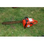 A Dolmar 118 Super chainsaw, no chain brake. Good compression.