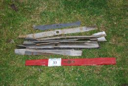 Various mower blades.