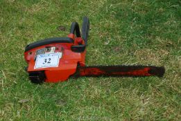 A Homelite XL automatic oiling chainsaw, good compression but no chain-brake.