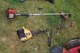 A McCulloch and a Kawasaki strimmer.