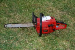 A Komatsu G450 AVS chainsaw with chain-brake, good compression.