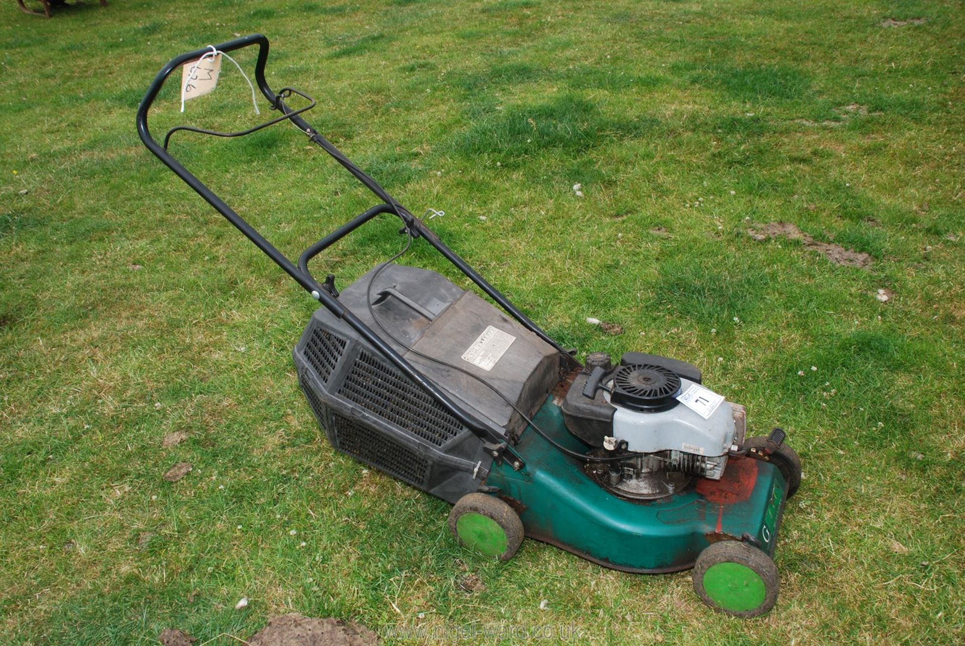 A Gardenline petrol engined rotary mower with grass collector box. - Image 2 of 2