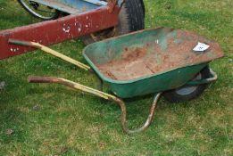 A wheelbarrow.