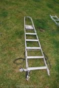 A six rung aluminium step ladder.