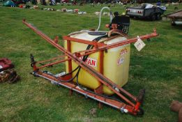 An Allman crop sprayer with pump.