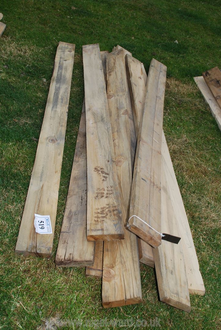 Quantity of boards, 6 x 1 1/4'' x 8' approx.