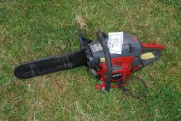A Cobra Chainsaw with chain brake, (sold as seen).