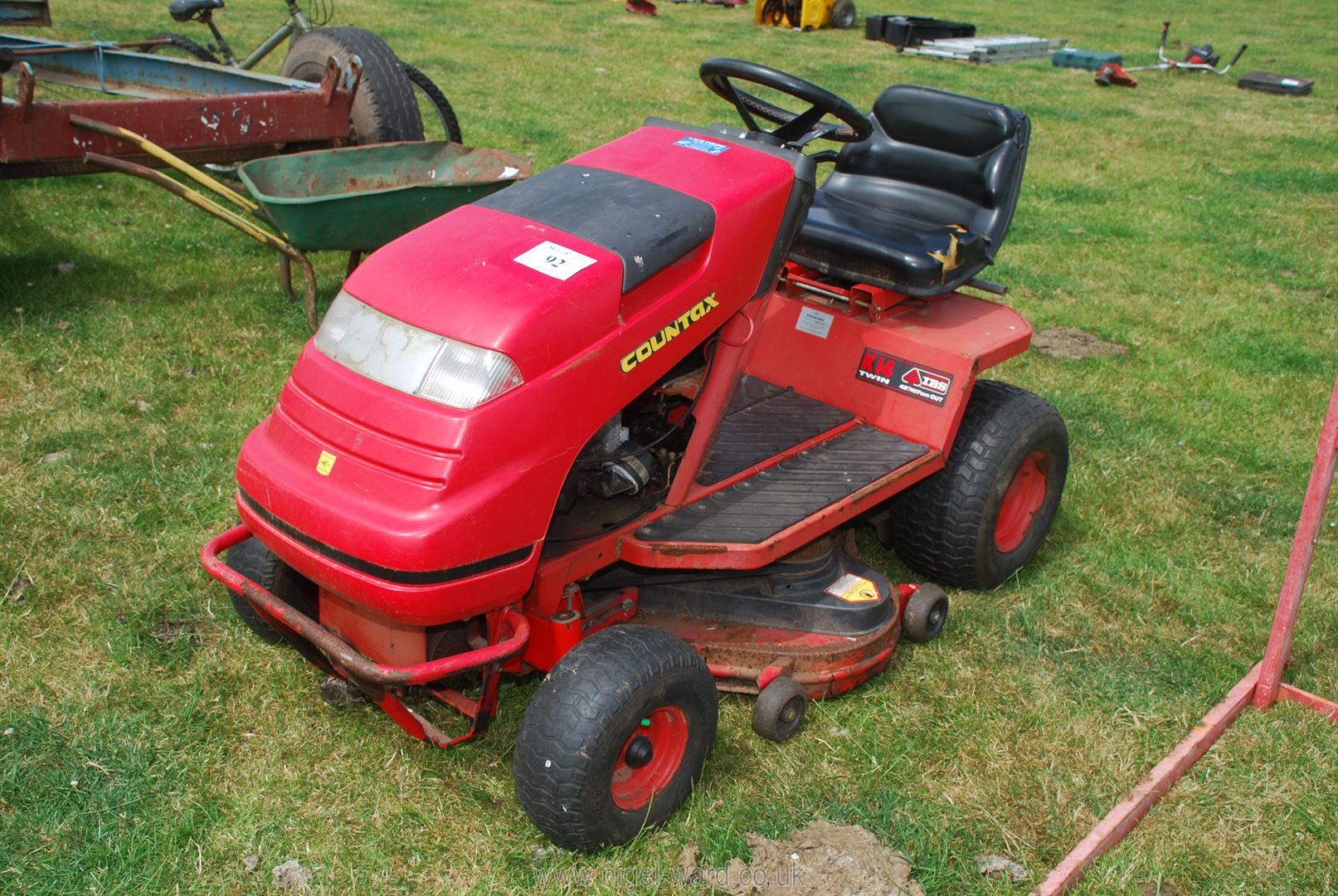 A Countax ride on mower with Briggs & Stratton 14HP V Twin engine, 3ft cut.