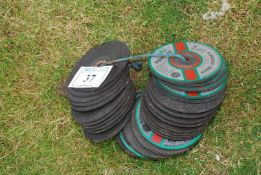 A quantity of stone and concrete cutting/grinding disks, 180mm diameter.