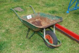 A wheelbarrow.