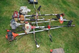 5 petrol engined strimmers (various makes), plus one Stihl leaf blower for spares/re-commissioning.