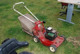 A Mountfield rotary mower with Briggs & Stratton engine (unable to start as no fuel present)