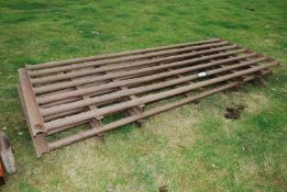 Two tubular cattle grids, 11' x 54''.