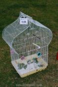 An Indian style bird cage.