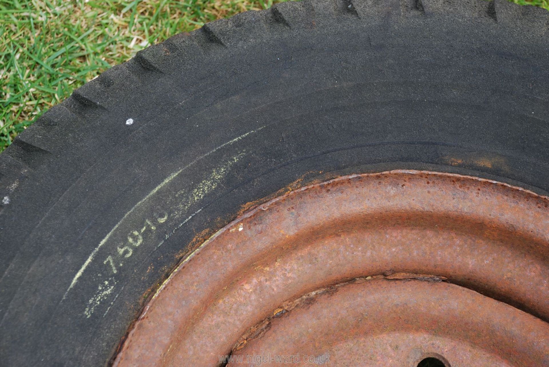 6 stud 7.50-16 wheel and tyre. - Image 2 of 2