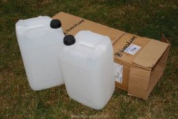2x 25 litre plastic containers.