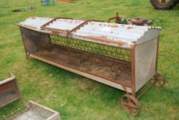 A sheep hay rack/cratch.