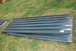Metal roofing sheets, 4 x 10' and 4 x 8' 2" approx.