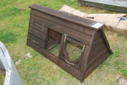 A chicken coop and run.