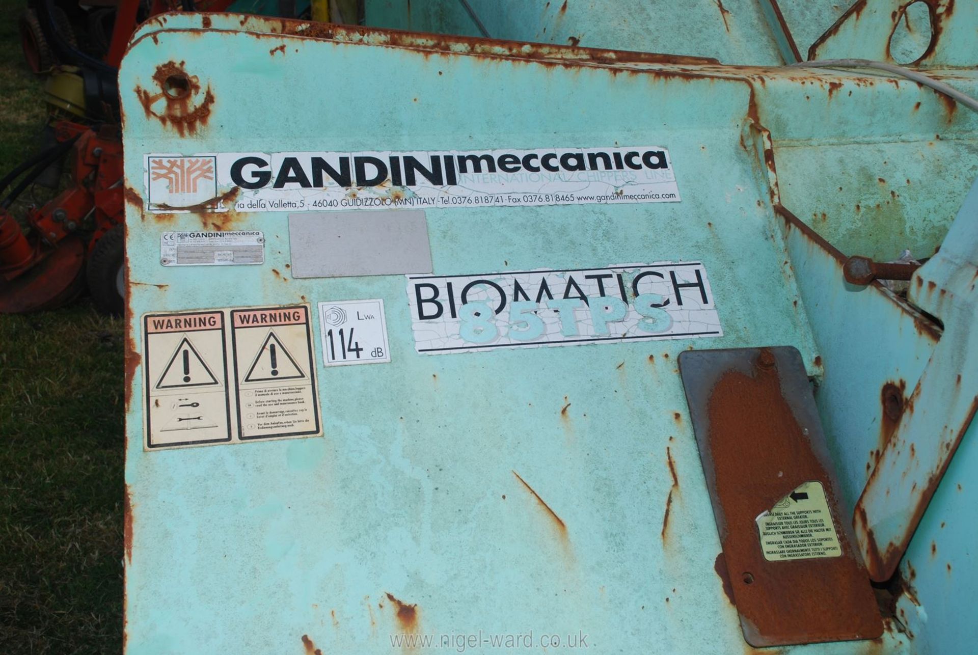 Gandini Meccanica Biomatich 85TPS Wood chipper. - Image 3 of 3