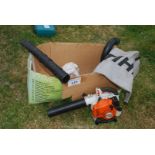 Stihl garden vacuum and blower. (ran at time of lotting).