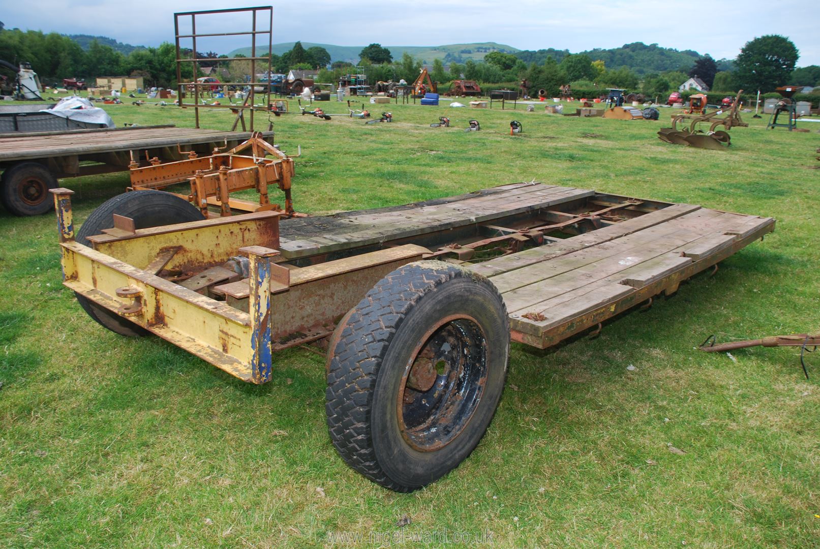 A heavy duty Plant Trailer, 9' wide x 12'3" long bed. - Image 2 of 2