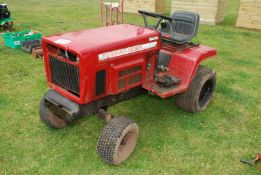 A Yanmar YM14 Power Shift two cylinder diesel engined garden tractor. Sold as seen.