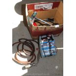 Battery charger, Welding cables and LPG Heat torch.