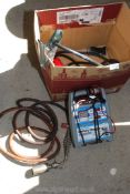 Battery charger, Welding cables and LPG Heat torch.