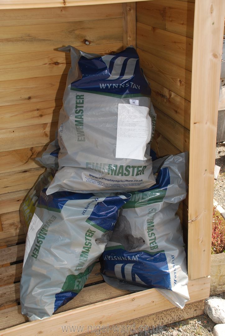 Six bags of softwood offcuts.