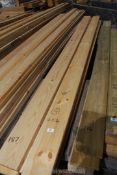 14 lengths of pine decking 6" x 1 1/4" x 118" long (approx).