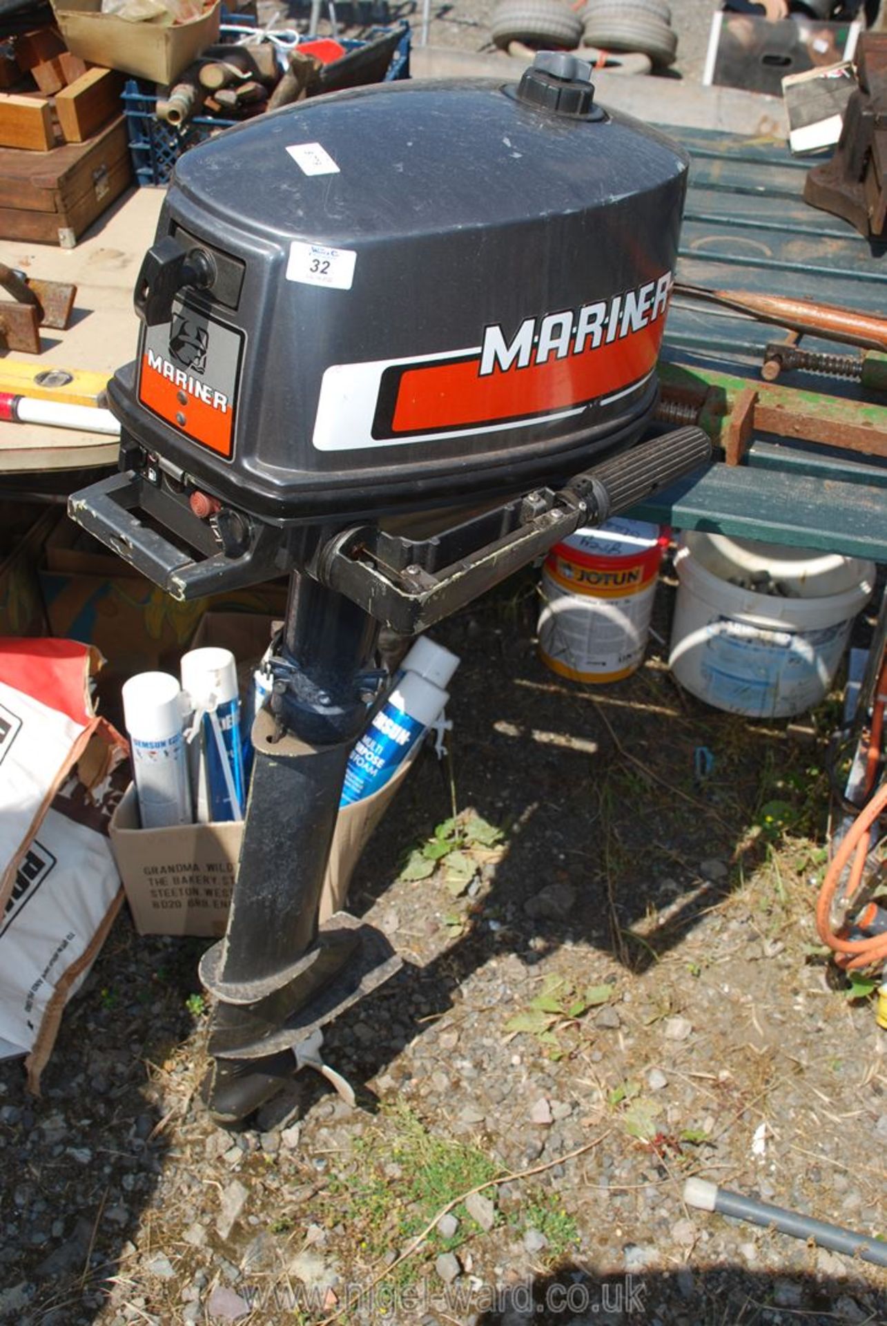 A Mariner outboard engine