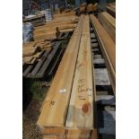 18 lengths of softwood decking 6" x 1" x 180" up to 201" long (approx).