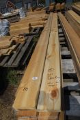 18 lengths of softwood decking 6" x 1" x 180" up to 201" long (approx).