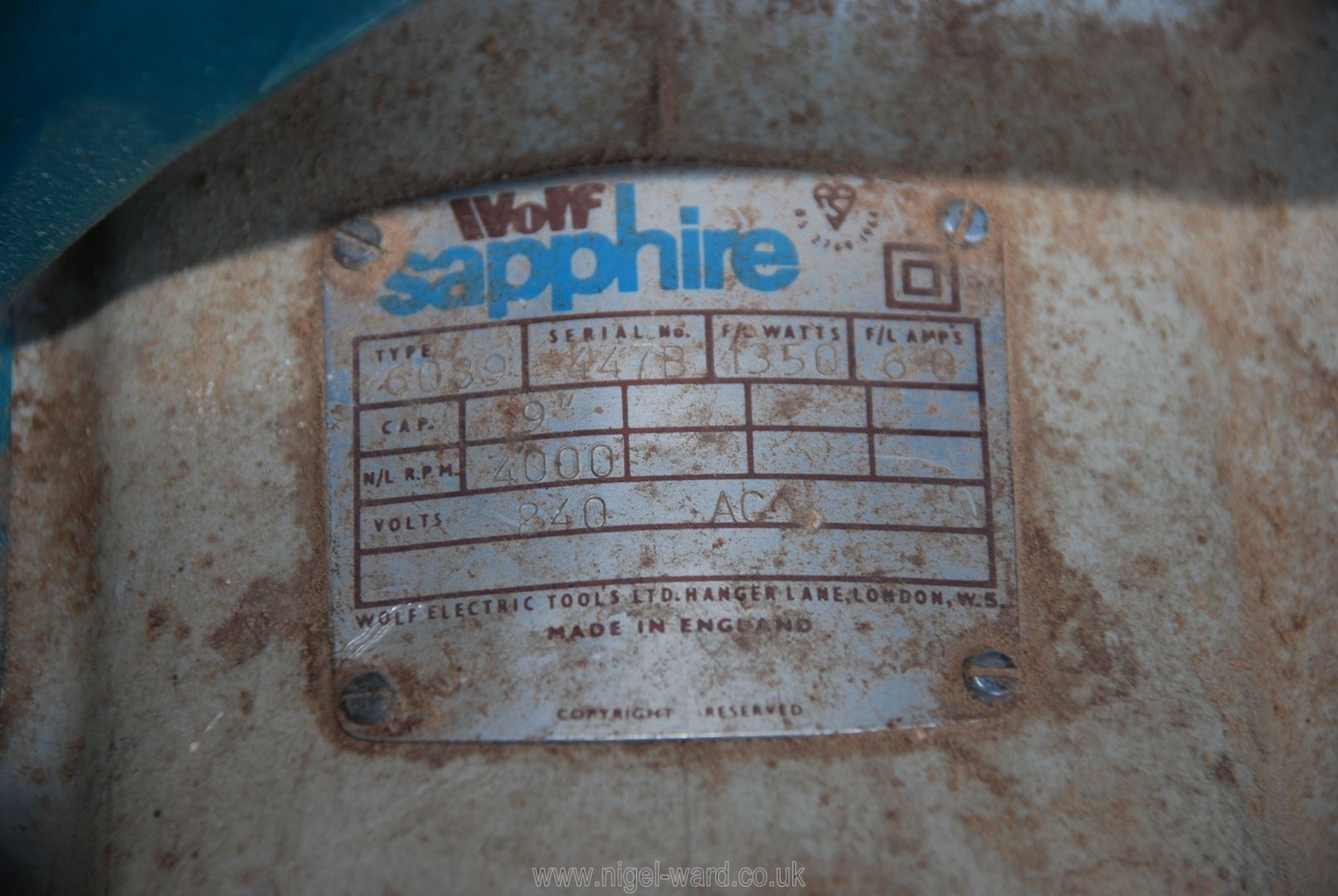 Wolf 9" rip Saw. - Image 2 of 2