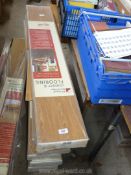 11 packs of Richard Burbidge wood effect flooring all in French oak effect plus a split pack.