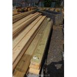 12 lengths of decking 6" x 1" x 80" long (approx).