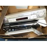 Toshiba DVD player, Sony VCR and Roberts Classic radio.