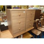 Pair of bedside chests, 3 drawers.