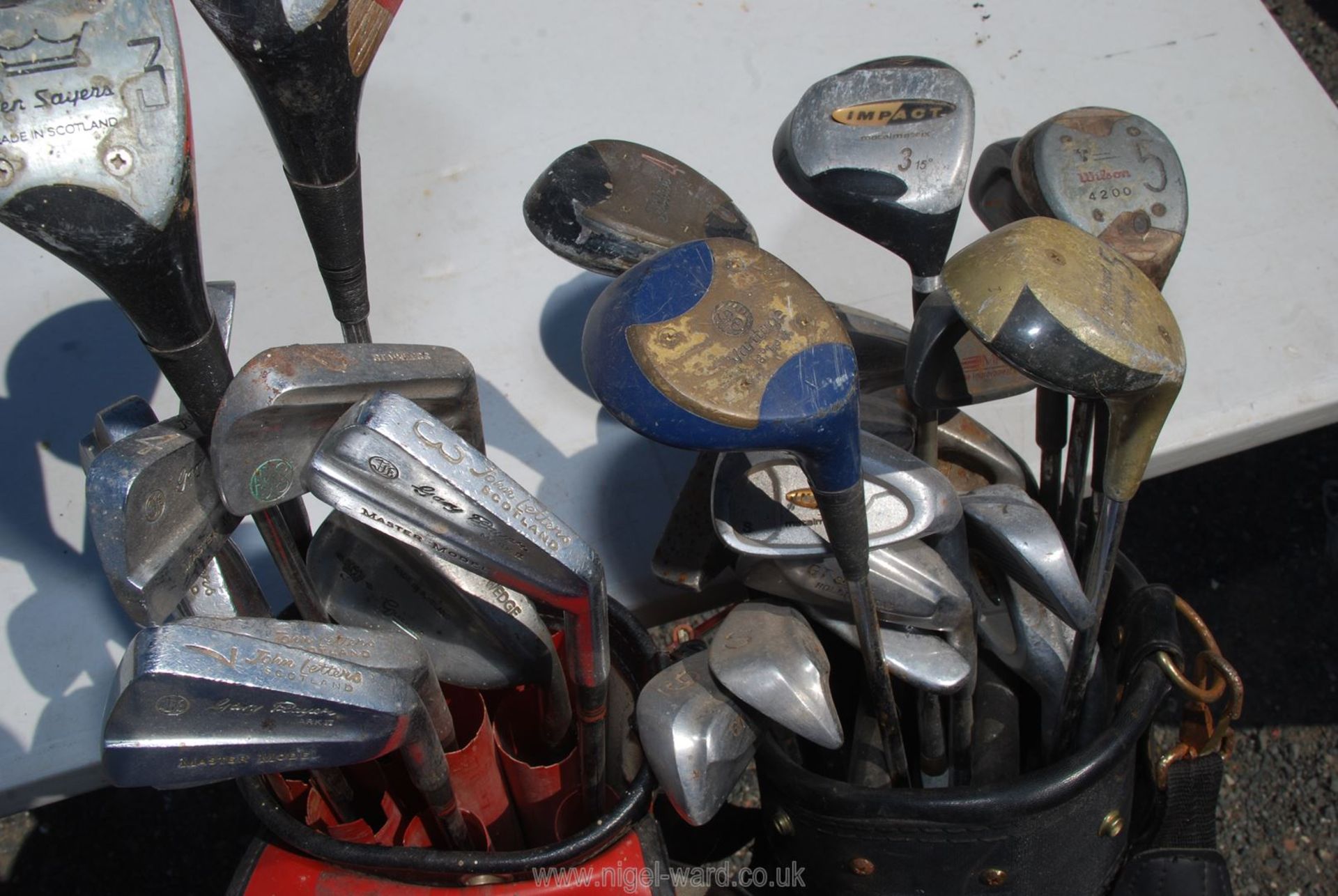 Two bags of golf clubs, Ben Sayers , John Letters. - Image 3 of 3