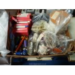 Good quantity of haberdashery items including. ribbons, buttons, lace makers, bobbins etc.