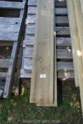 4 lengths of softwood, approximately 6" x 1" x 165" long (some shorter lengths).