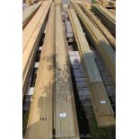 14 lengths of decking 5 1/2" x 154" long (approx).