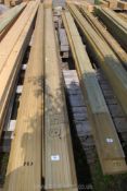 14 lengths of decking 5 1/2" x 154" long (approx).