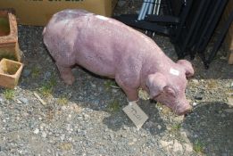 A large fibreglass pig.