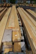 15 lengths of softwood 6" x 1 1/4" x 178" to 189" long (approx).