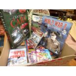 Quantity of boxed DVD sets inc. WWII, Classic Cars, plus single DVD's.